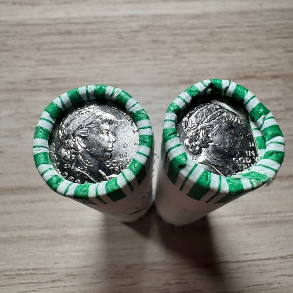 2 Rolls America‎ 250 Emerging Liberty Dimes 1776–2026 UNC $5 Dime Roll D Mint